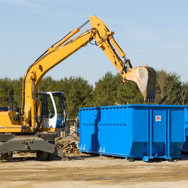 what size residential dumpster rentals are available in Martin County